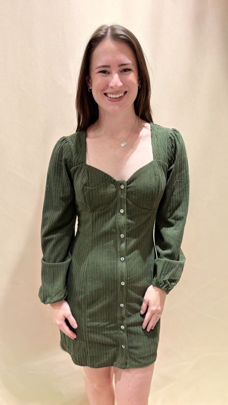 CORDUROY MINI DRESS