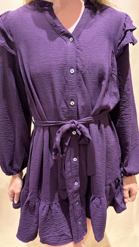 LONG SLV RUFFLE HEM