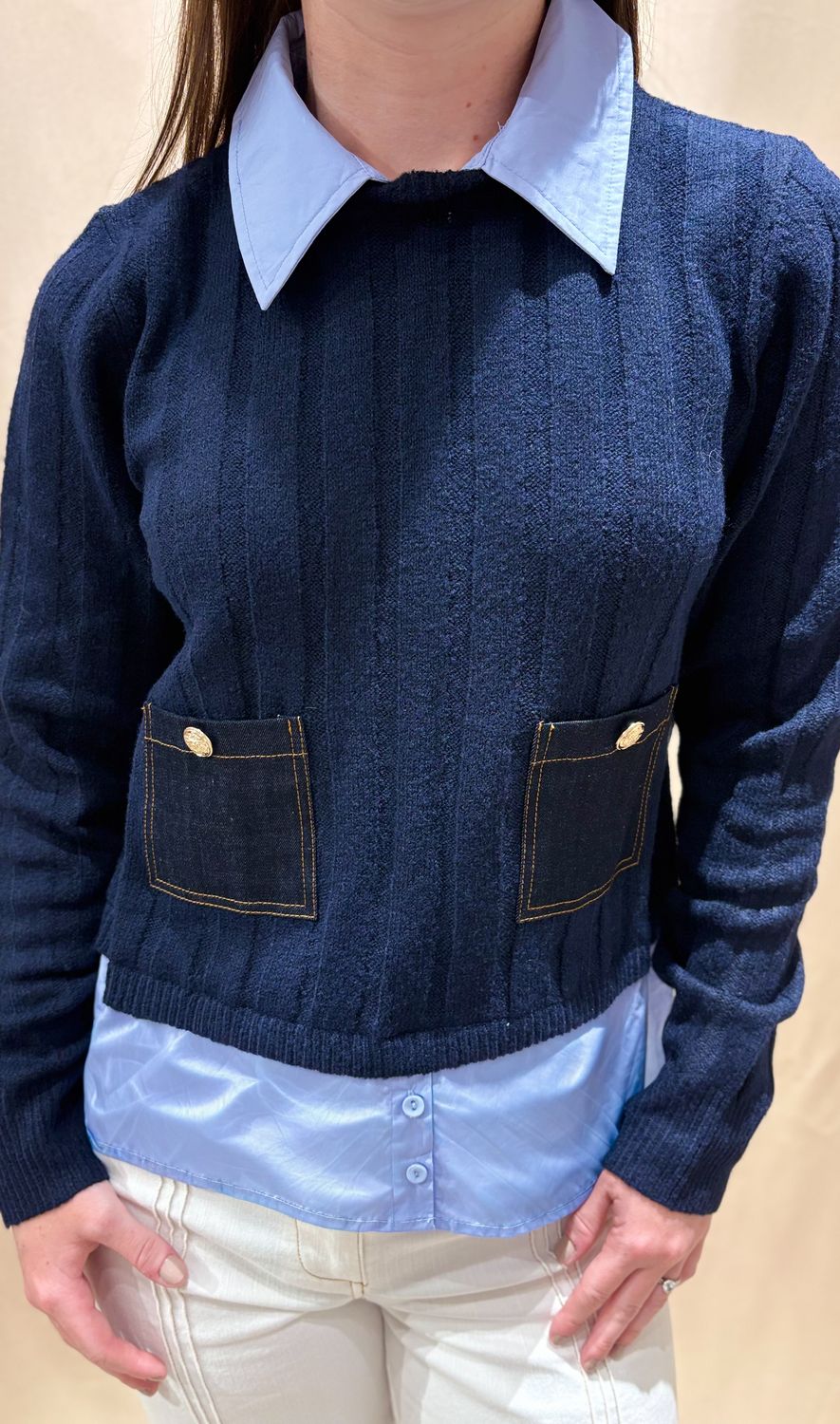 DENIM PATCH POCKET
