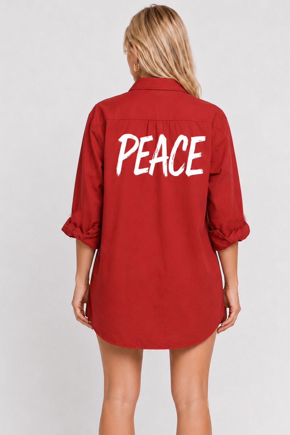 PEACE SHIRT DRESS