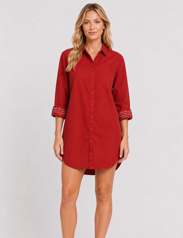 PEACE SHIRT DRESS