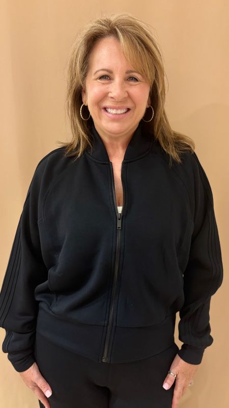 PINTUCK TRACK JACKET