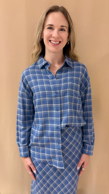 RIVER PLAID BUTTON UP