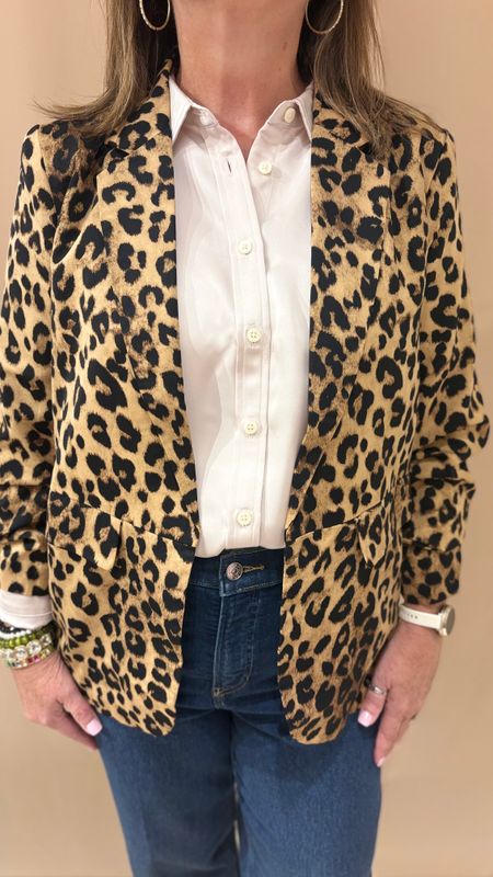 LEOPARD PRINT BLAZER