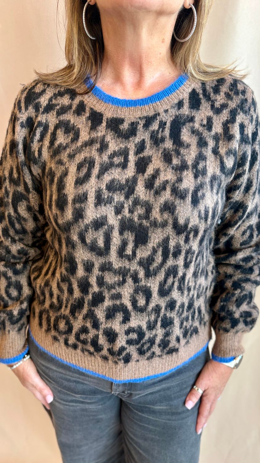 LEOPARD PRINT SWEATER