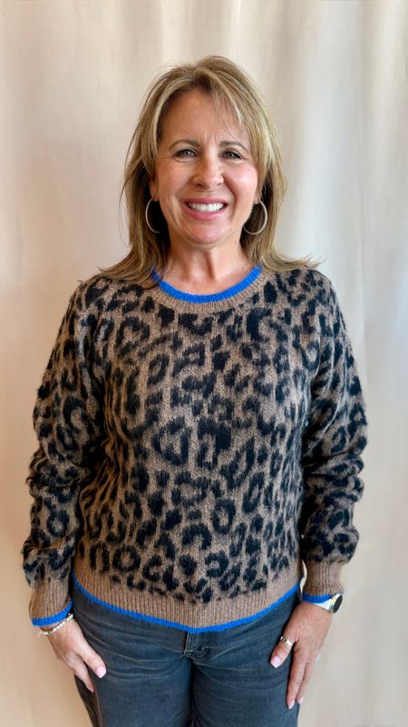 LEOPARD PRINT SWEATER