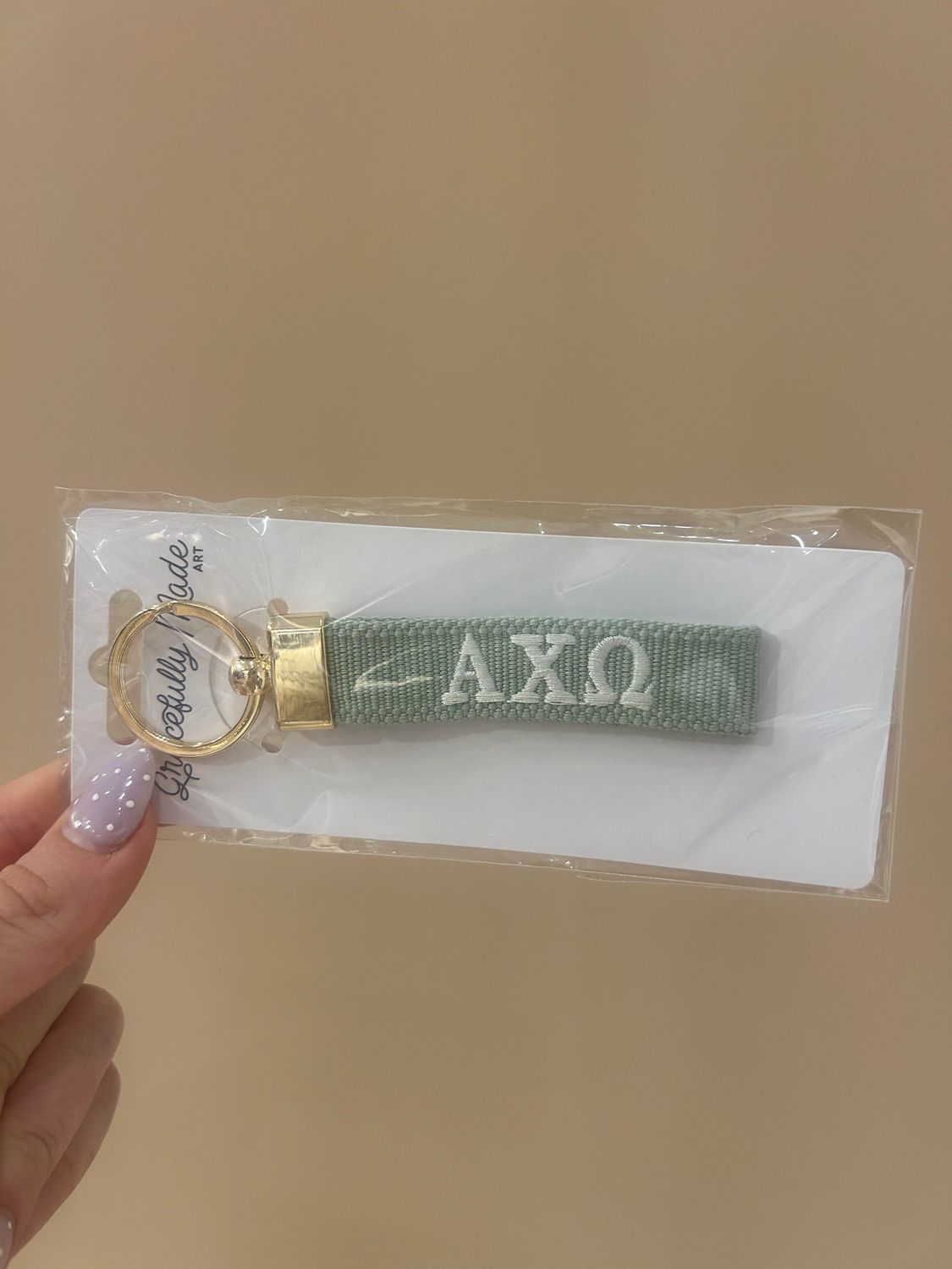 ALPHA CHI OMEGA KEYCHAIN