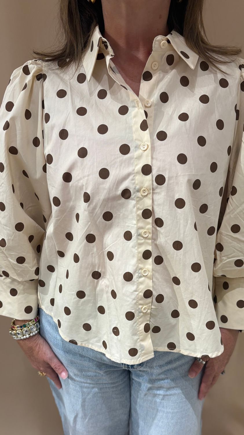 PLAYFUL POLKA DOT PUFF SLV
