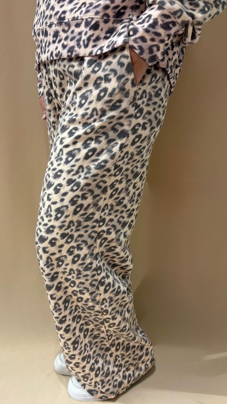 LEOPARD CLOUD WIDE LEG PANT