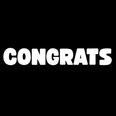 Congrats