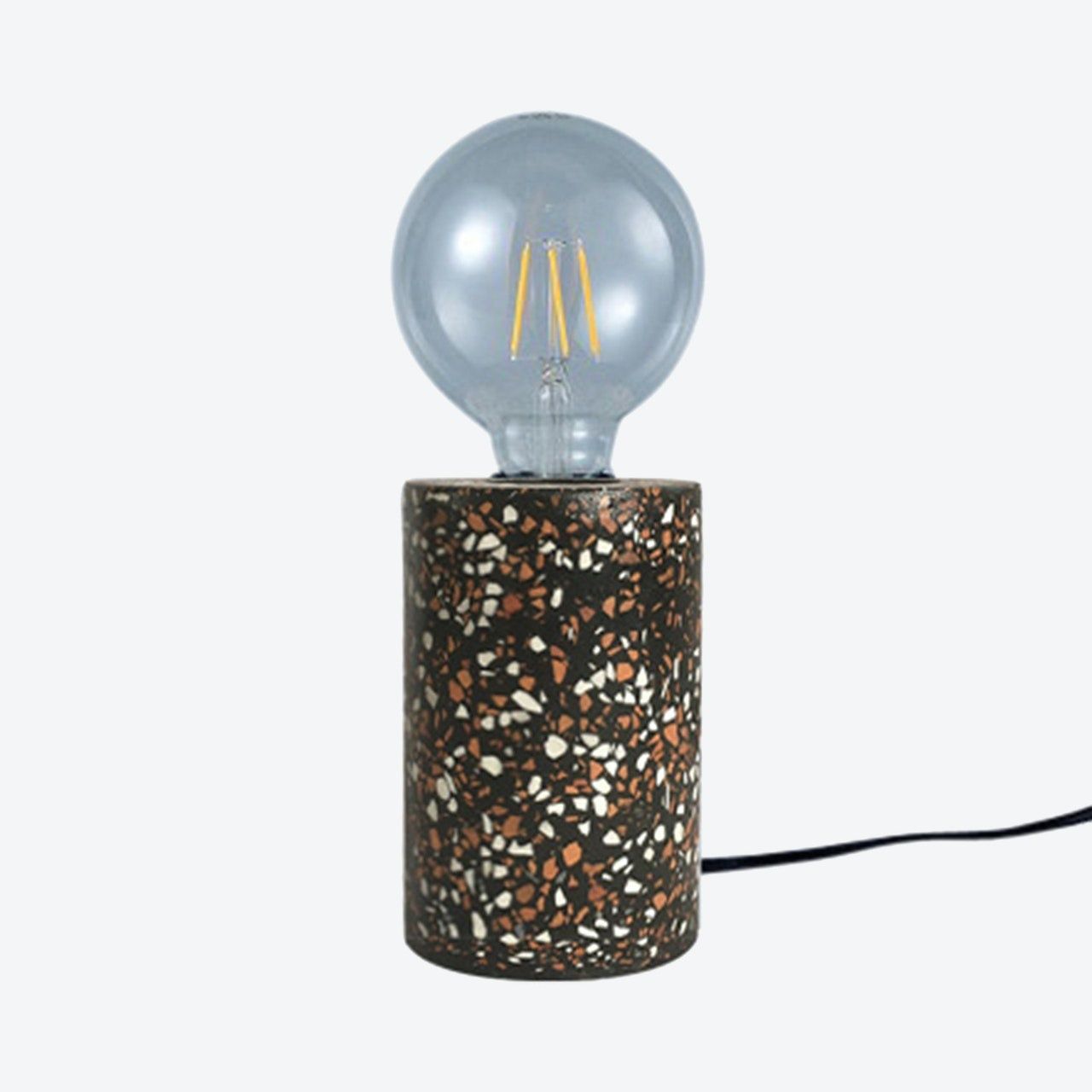 Terra Cement Column Lamp, Color: black