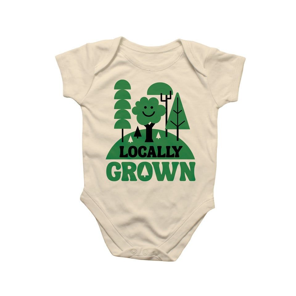 Onesie: Locally Grown Tree, Size: 0-3 Month