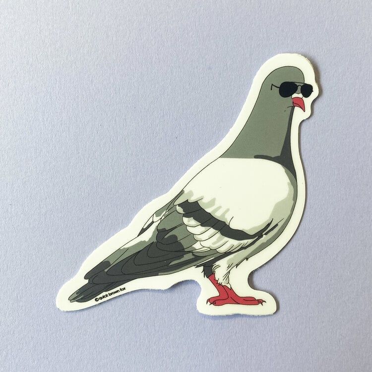 Stickers: QBF -, Style: Pigeon