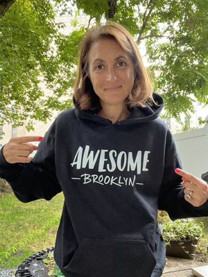 Awesome Brooklyn Black Hoodie