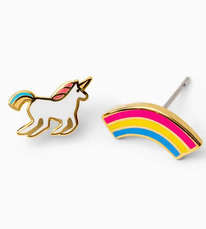 Earrings - Stud: YOW Unicorn and Rainbow