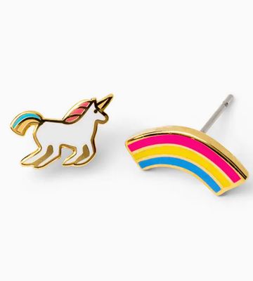 Earrings - Stud: YOW Unicorn and Rainbow