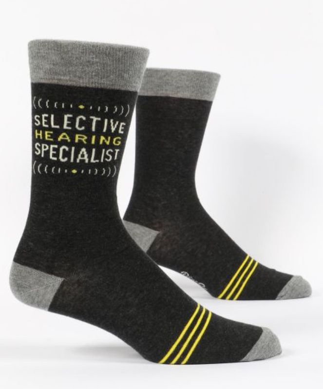 Socks - Men's Crew: Selective Hearing
