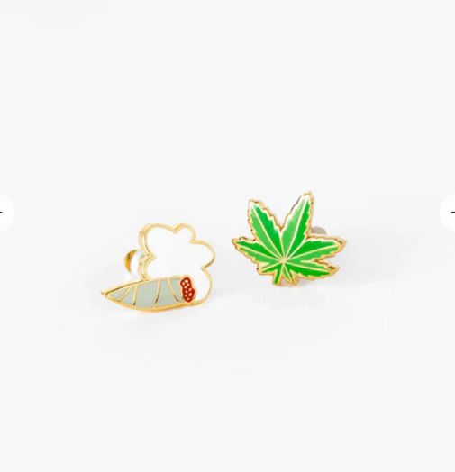 Earrings - Stud: YOW Weed