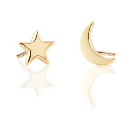Earrings - Stud: Kris Star and Moon
