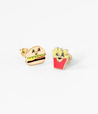 Earrings - Stud: YOW Burger and Fries