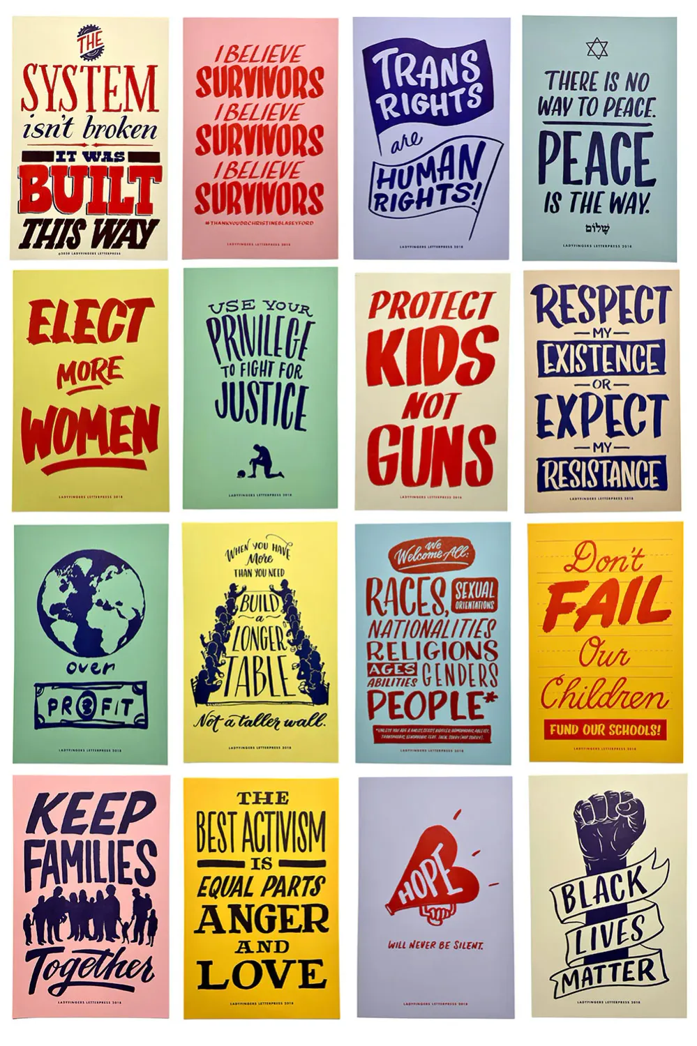 Protest Poster Prints- Part One: Set of 16