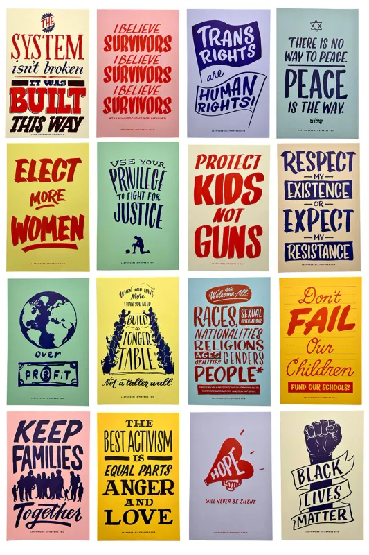 Protest Poster Prints- Part One: Set of 16
