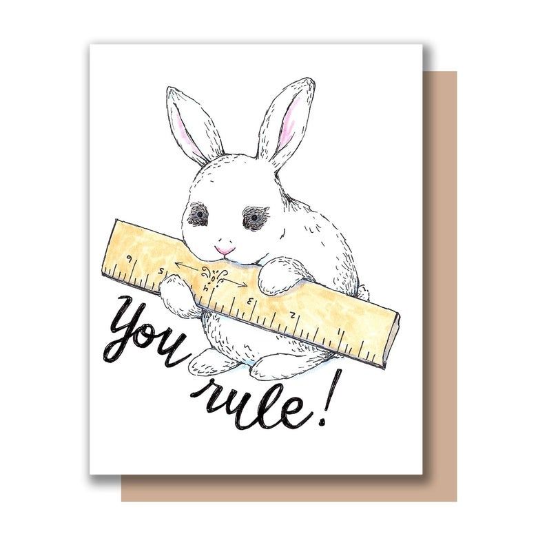 Card - Blank: You Rule!