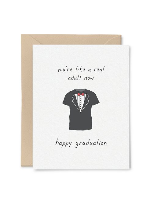 Card - Graduation: You're like a real adult now