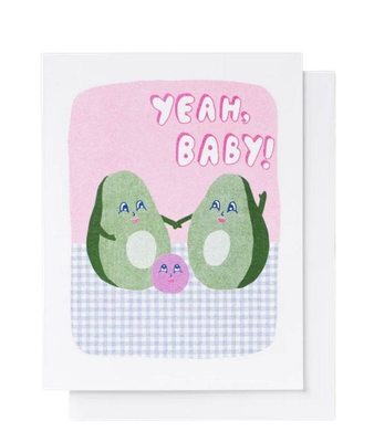 Card - Baby: Yeah Baby Avocado
