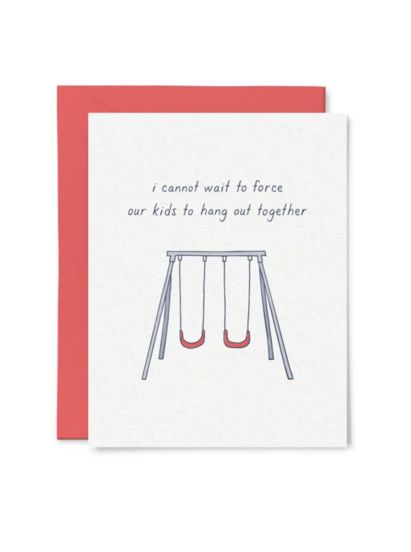 Card - Baby: Force our kids to hang out