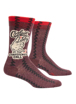 Socks - Men's Crew: Coolest Guy on the Conference Call
