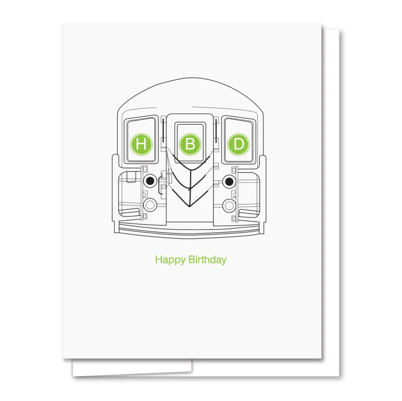 Card - Birthday: Subway HBD