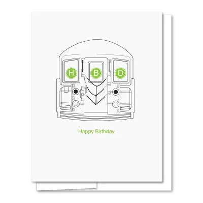 Card - Birthday: Subway HBD