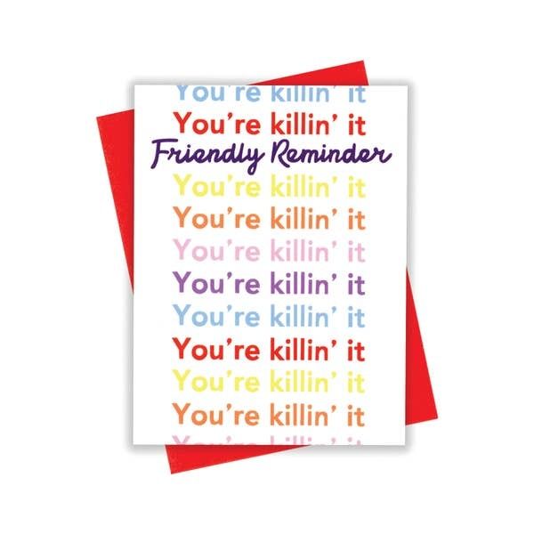 Card - Blank: Killing it