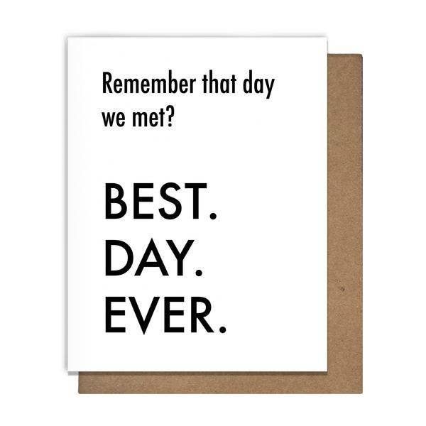 Card - Anniversary: Day we met