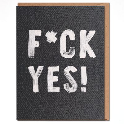 Card - Blank: F*ck yeah