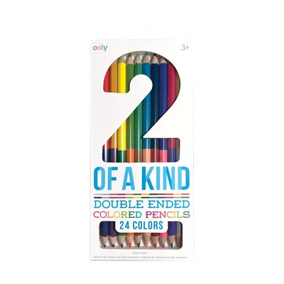 2 Of A Kind Double Ended Colored Pencils - 24 Colors