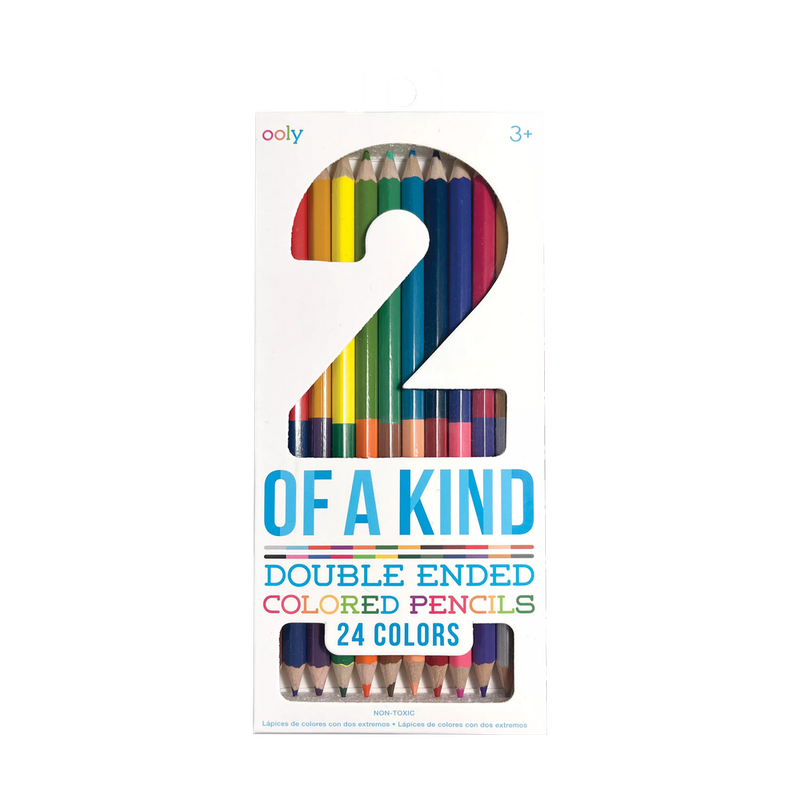 2 Of A Kind Double Ended Colored Pencils - 24 Colors