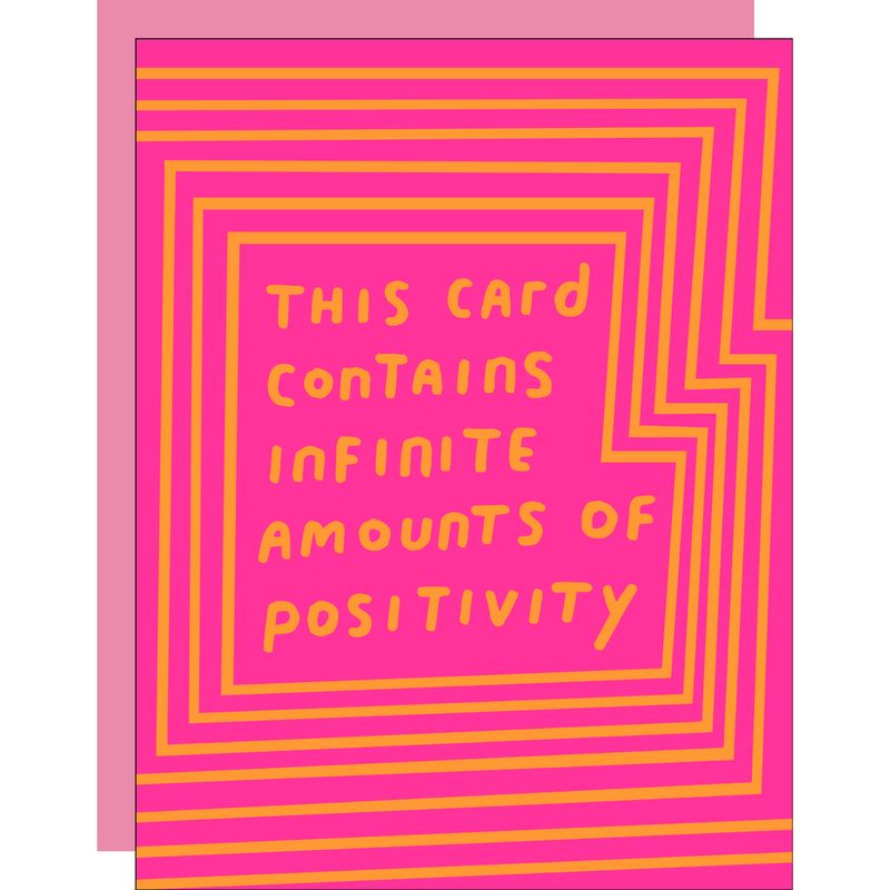 Card - Blank: Infinite Amounts of Positivity
