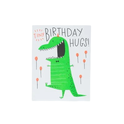 Card - Birthday: Tiny Hugs Dino