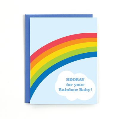 Card - Baby: Rainbow baby