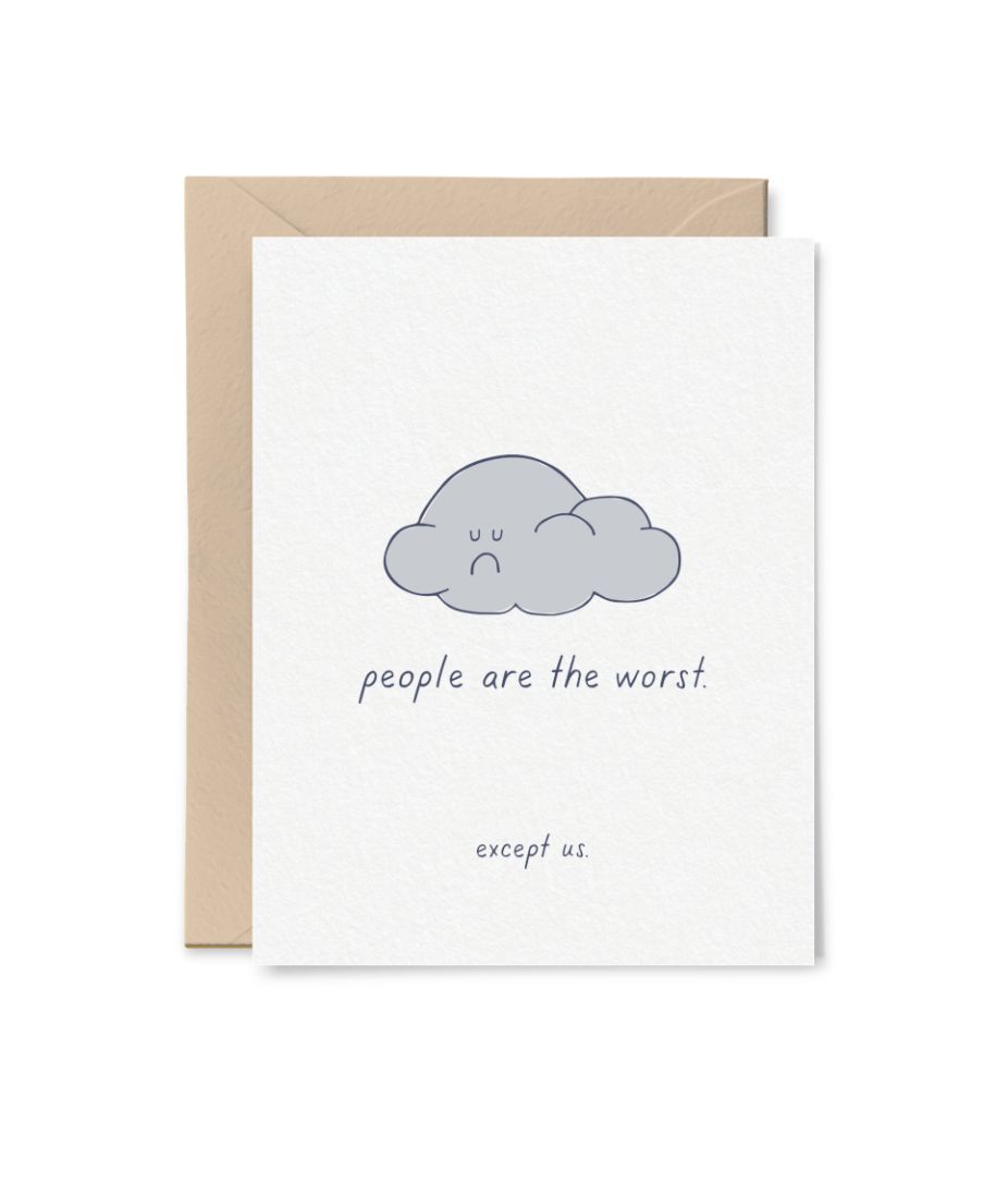 Card - Blank: People are the worst