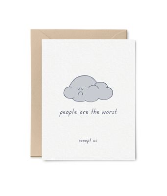 Card - Blank: People are the worst