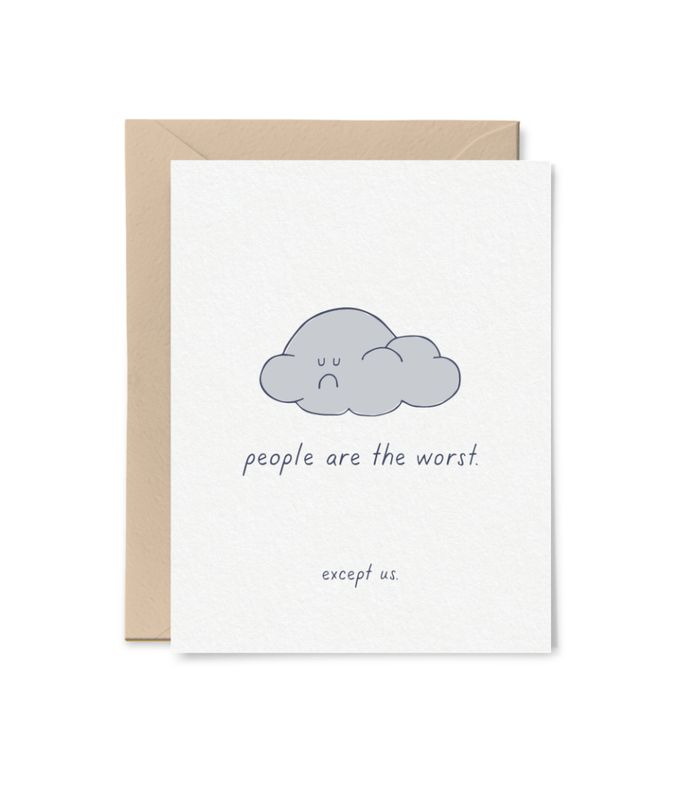 Card - Blank: People are the worst