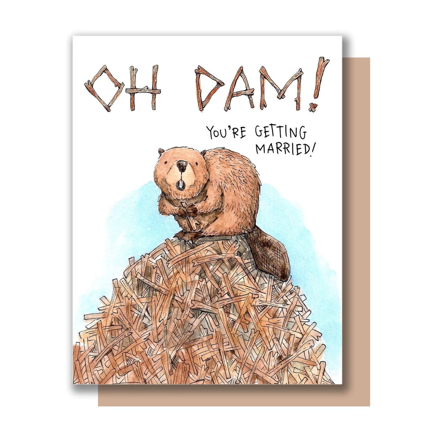 Card - Wedding: Oh dam! You're Getting Married