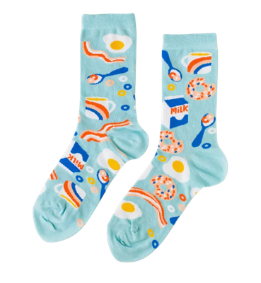Socks - Women's Crew: Breakfast