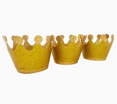 Party Hats - Mini Golden Crowns