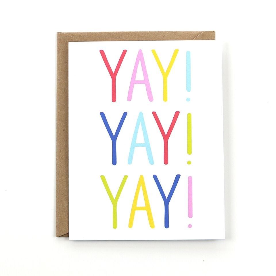 Card - Blank: Yay! Yay! Yay!