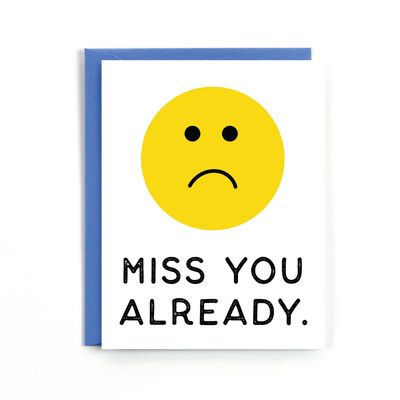Card - Blank: Miss You Already