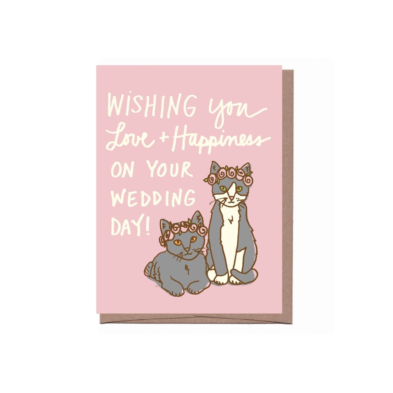 Card - Wedding: Love and Happiness cats